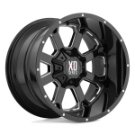 Janta aliaj XD XD825 BUCK 25 20X10 6x135 / 6x139.7 GLOSS BLACK MILLED ET -24 CB 106.1 XD82521067324N