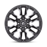 Janta aliaj Fuel 1PC D803 FLAME 20X10 6x135 GLOSS BLACK MILLED ET -18 CB 87.1 D80320008947 - imagine 2