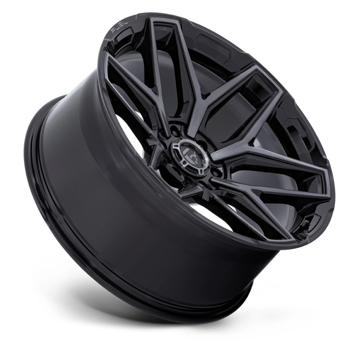Janta aliaj Fuel 1PC FLUX 22X10 6x139.7 GLOSS BLACK BRUSH FC GRAY DDT ET -18 CB 106.1 FC854BT22106818N - imagine 2