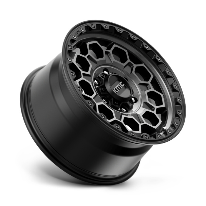 Janta aliaj KMC KM545 TREK 17X9 5x127 SATIN BLACK W/ GRAY TINT ET -12 CB 71.5 KM54579050412N - imagine 2