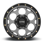 Janta aliaj KMC KM541 DIRTY HARRY 17X8.5 5x127 SATIN GRAY W/ BLACK LIP ET 18 CB 71.5 KM54178550918 - imagine 3