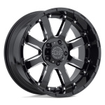 Janta aliaj Black Rhino SIERRA 22X10 6x139.7 GLOSS BLACK W/ MILLED SPOKES ET -12 CB 112.1 2210SRA-26140B12