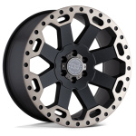 Janta aliaj Black Rhino WARLORD 17X9 5x127 MATTE BLACK W/ MACHINED DARK TINT ET -12 CB 71.5 1790WAR-25127M71