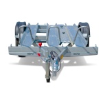 Remorca auto 750 Kg transport moto REPO PEA 2000 x 1060 mm - imagine 3