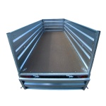 Remorca auto 750 Kg obloane duble basculabila REPO RDS 2600 x 1350 x 780mm - imagine 4