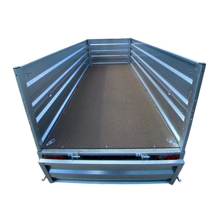 Remorca auto 750 Kg obloane duble basculabila REPO RDS 2600 x 1350 x 780mm - imagine 4