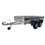 Remorca auto 750 Kg dublu ax REPO QRDS basculabila 2600 x 1350 x 390 mm