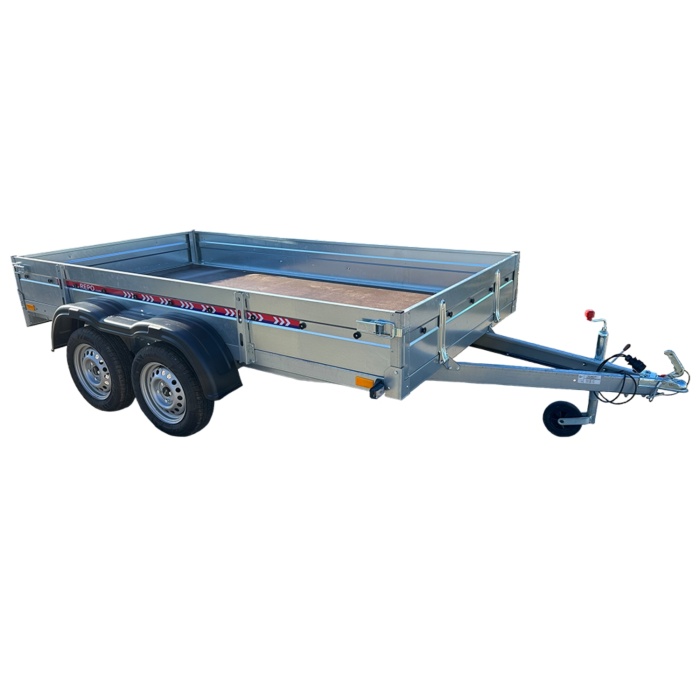 Remorca auto 750kg dublu ax REPO QED 3000 X 1600 X 300 mm - imagine 2