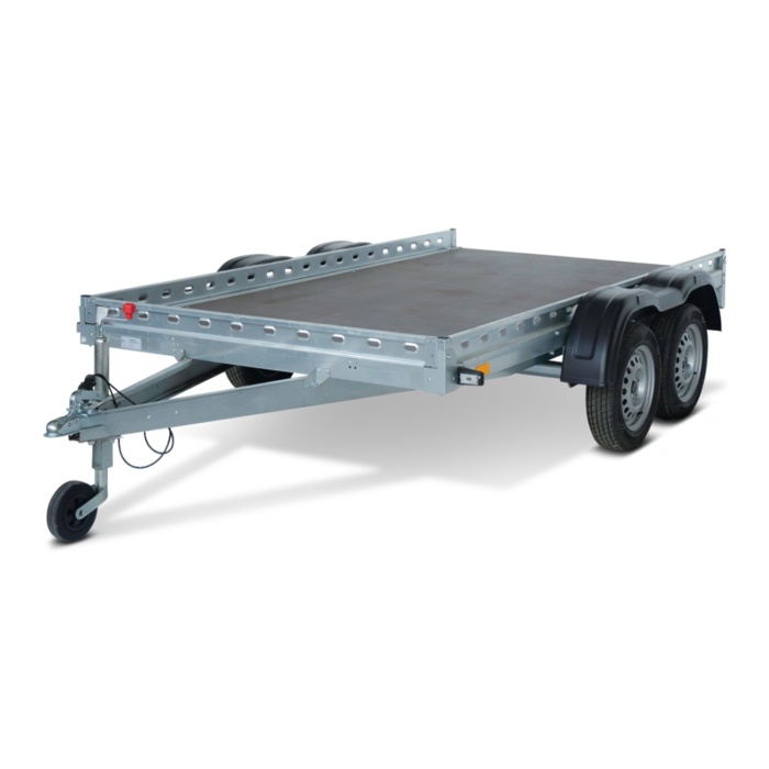 Remorca auto 750kg dublu ax REPO QED 3016/07 platforma tandem - imagine 2