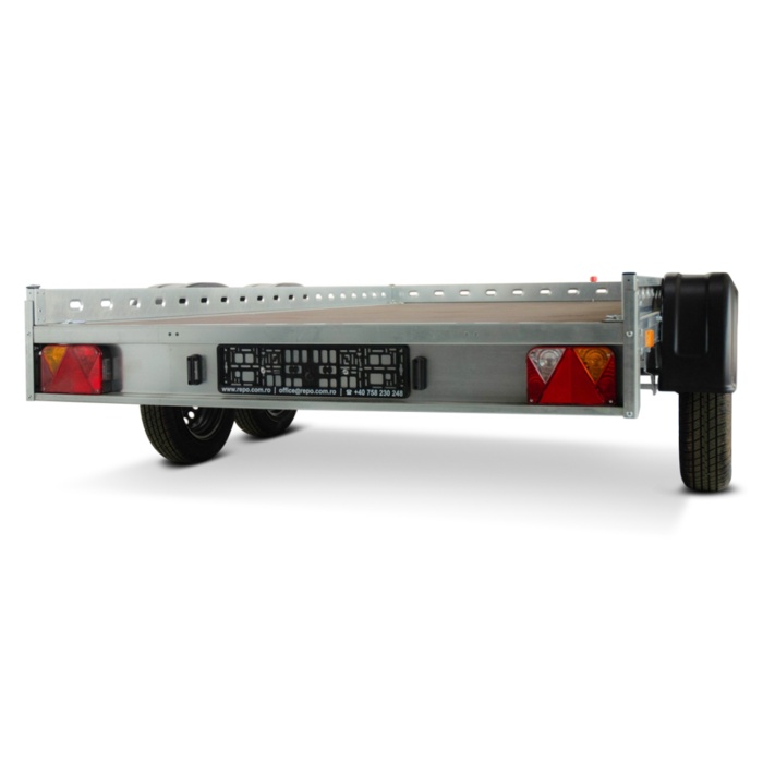 Remorca auto 750kg dublu ax REPO QED 3016/07 platforma tandem - imagine 3