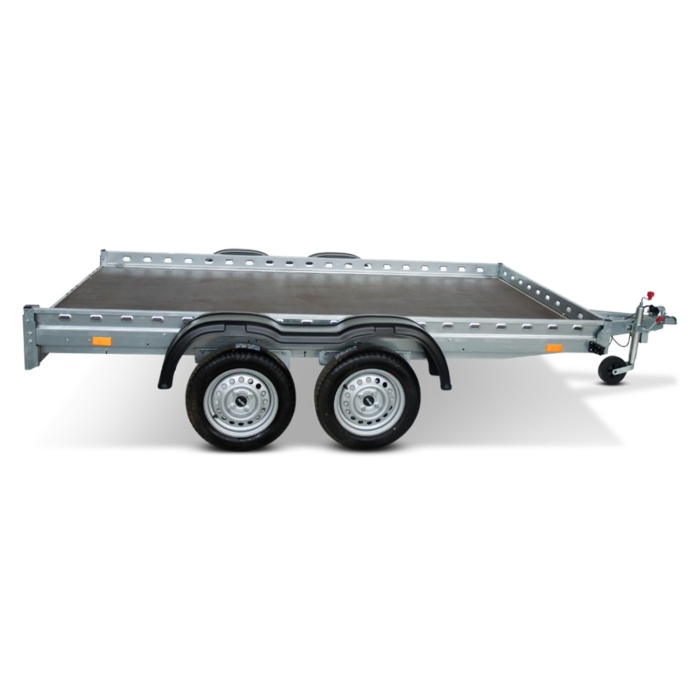 Remorca auto 750kg dublu ax REPO QED 3016/07 platforma tandem - imagine 4