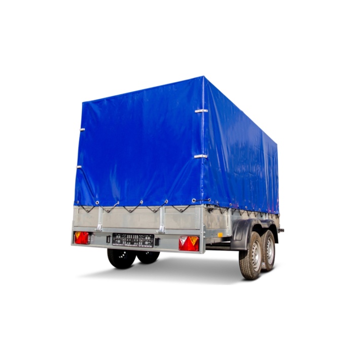 Remorca auto 750kg cu prelata & dublu ax REPO QED 3100 x 1600 x 1500 mm - imagine 2