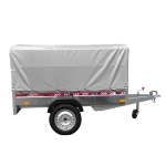 Remorca auto 750 Kg basculabila REPO DRS cu prelata 2000 x 1050 x 1200 mm - imagine 4