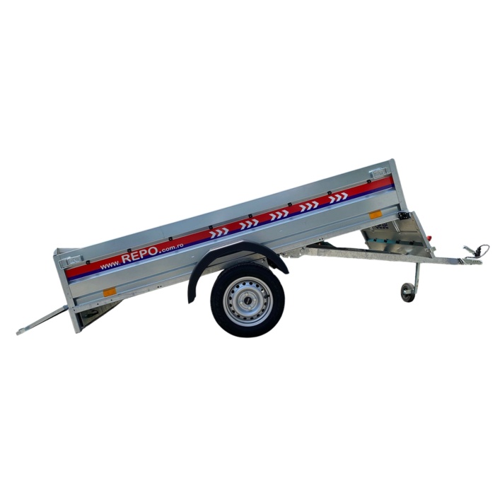 Remorca auto 750 Kg basculabila REPO RDS 2600 x 1350 x 390 mm - imagine 2