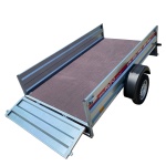 Remorca auto 750 Kg basculabila  REPO RDS 2400 X 1250 X 390 mm - imagine 2