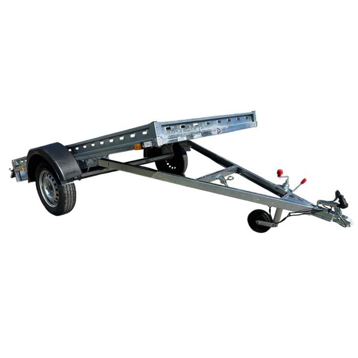 Remorca auto 750kg basculabila REPO transport ATV 2600 x 1350mm - imagine 4