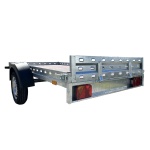Remorca auto 750kg basculabila REPO transport ATV 2600 x 1350mm - imagine 9