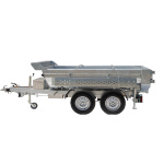 Remorca auto 2750kg dumper basculabila REPO dublu ax 2800 x 1600 x 600 mm