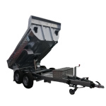 Remorca auto 2750kg dumper basculabila REPO dublu ax 2800 x 1600 x 600 mm - imagine 2