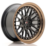 Janta aliaj Japan Racing JR10 16x8 ET20 4x100/108 Matt Black w/Bronze Lip