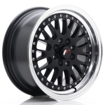 Janta aliaj Japan Racing JR10 15x7 ET30 4x100/108 Matt Black w/Machined Lip