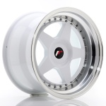Janta aliaj Japan Racing JR6 17x10 ET20 BLANK White w/Machined Lip