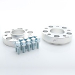 Set 2 flanse distantiere Japan Racing JRWA2 30mm 5x120 72,6 Silver M12x1.5