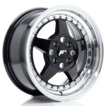 Janta aliaj Japan Racing JR6 15x7 ET35 4x100 Gloss Black w/Machined Lip