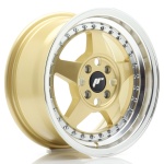 Janta aliaj Japan Racing JR6 15x7 ET35 4x100 Gold w/Machined Lip