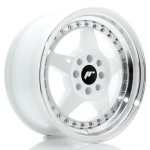 Janta aliaj Japan Racing JR6 15x7 ET25 4x100/108 White w/Machined Lip