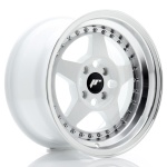 Janta aliaj Japan Racing JR6 15x8 ET25 4x100 White w/Machined Lip