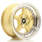 Janta aliaj Japan Racing JR6 15x8 ET25 4x100 Gold w/Machined Lip