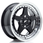 Janta aliaj Japan Racing JR6 16x7 ET35 4x100 Gloss Black w/Machined Lip
