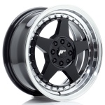 Janta aliaj Japan Racing JR6 16x7 ET25 4x100/108 Gloss Black w/Machined Lip