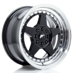 Janta aliaj Japan Racing JR6 16x8 ET25 4x100/108 Gloss Black w/Machined Lip