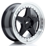 Janta aliaj Japan Racing JR6 17x8 ET20-35 5H BLANK Gloss Black w/Machined Lip