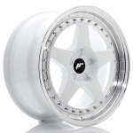 Janta aliaj Japan Racing JR6 17x8 ET20-35 5H BLANK White w/Machined Lip