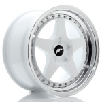 Janta aliaj Japan Racing JR6 17x9 ET20-35 5H BLANK White w/Machined Lip