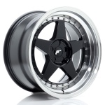 Janta aliaj Japan Racing JR6 18x10,5 ET0-25 5H BLANK Gloss Black w/Machined Lip