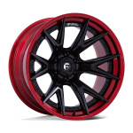 Janta aliaj Fuel 1PC 22x10 6X139.7 MATTE BLACK WITH CANDY RED LIP ET -18 CB 106.1 FC402MQ22106818NBRW