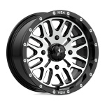 Janta aliaj ATV SSV UTV MSA Offroad Wheels GLOSS BLACK MACHINED 14x7 4X156 ET10 CB132 M38-04756BRW