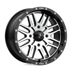 Janta aliaj ATV SSV UTV MSA Offroad Wheels GLOSS BLACK MACHINED 16x7 4X137 ET10 CB112.1 M38-06737BRW