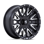 Janta aliaj ATV SSV UTV MSA Offroad Wheels MATTE BLACK MACHINED 14x7 4X110 ET10 CB86 MA049MD14704010BRW