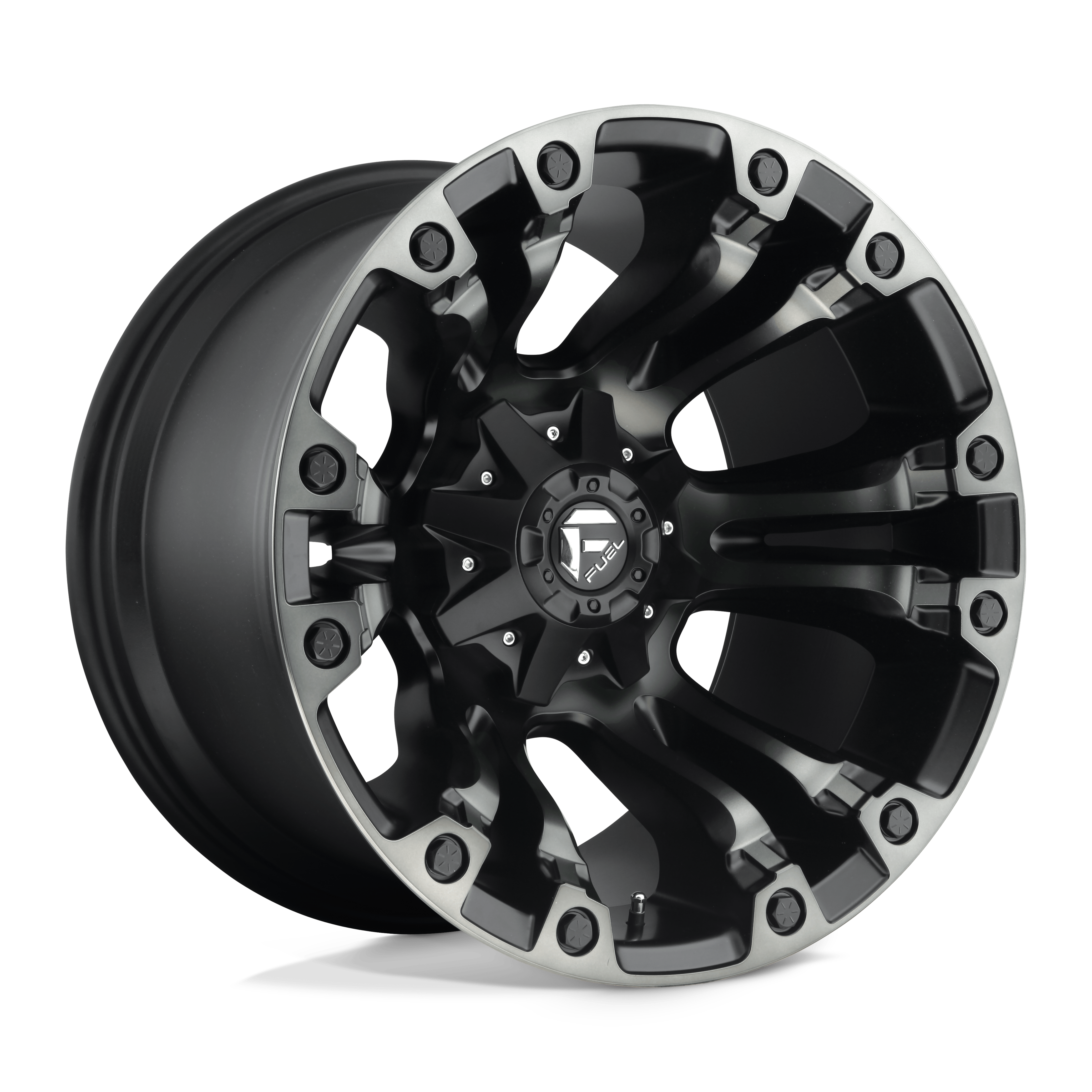 VAPOR-D581-20x12-6LUG-ET-18-MATTE-BLACK-WITH-GREY-TINT-A1-png Janta aliaj Fuel 1PC 20x9 5X114.3/5X120 MATTE BLACK GRAY TINT ET 35 CB 72.56 D85120905263ABRW - imagine 1