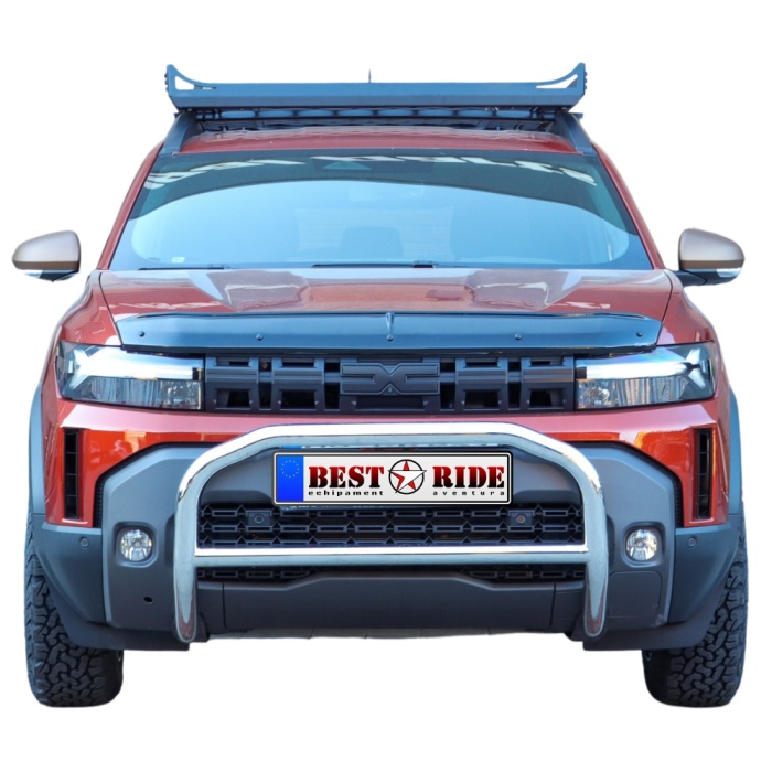 Bullbar fata Dacia Duster 3 4x4 4x2 Hybrid Arp Evo Chrome - imagine 2