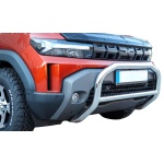 Bullbar fata Dacia Duster 3 4x4 4x2 Hybrid Arp Evo Chrome - imagine 5