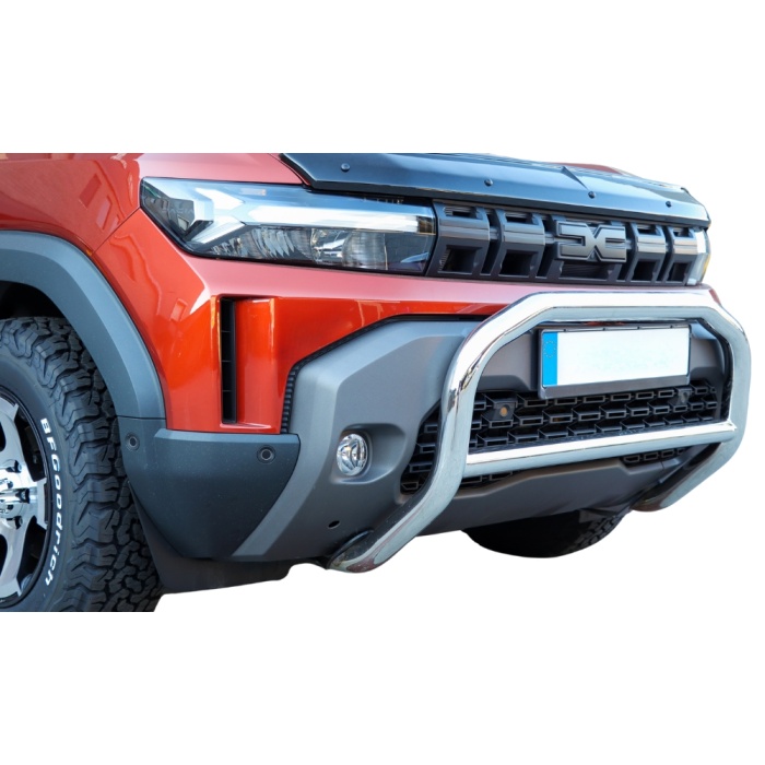 Bullbar fata Dacia Duster 3 4x4 4x2 Hybrid Arp Evo Chrome - imagine 5