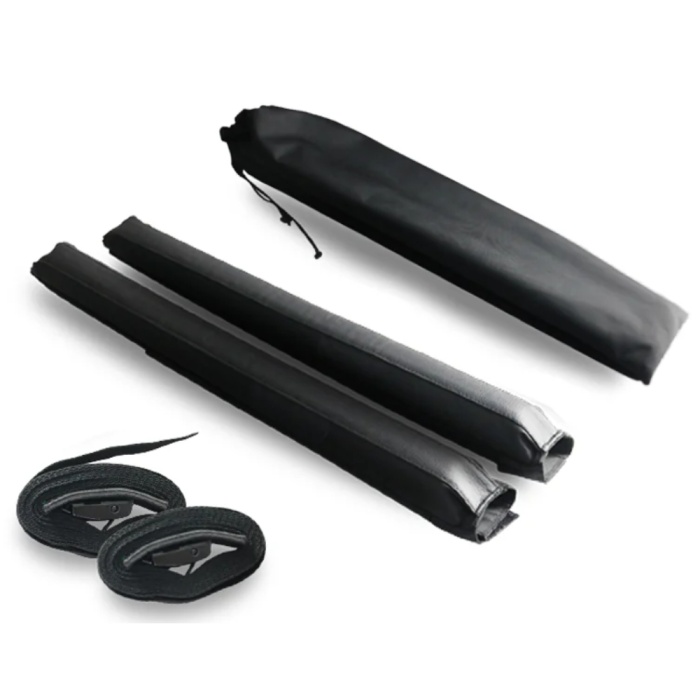 Roof Bar Pad L (85 cm) – Set 2 bucăți cu chingi cu cataramă de fixare (3 m) - imagine 3