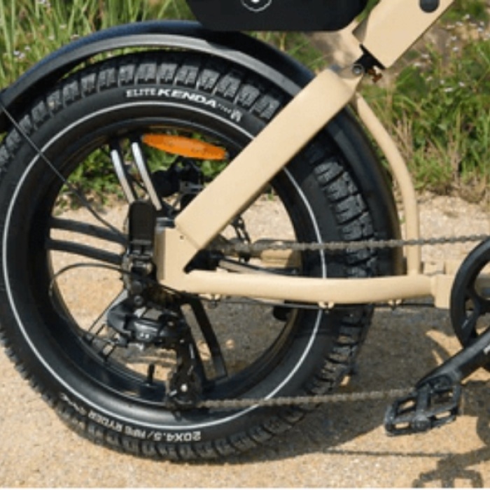 detaliu transmisie bicicleta electrica Ape Ryder Baboon Cream