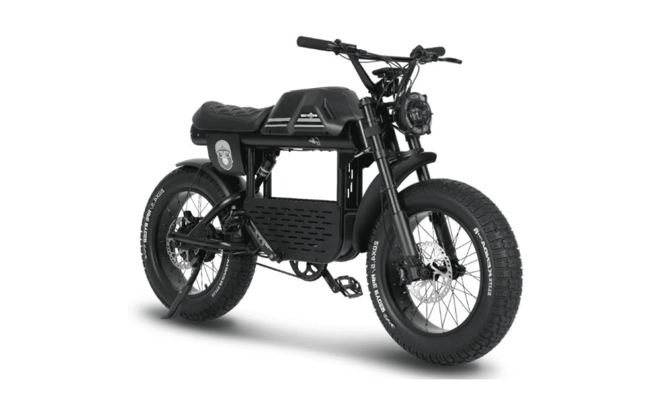Bicicletă electrică fat bike 20 inch pentru adulți, cu motor 250W, baterie 48V 20Ah, autonomie de până la 70 km și display LCD